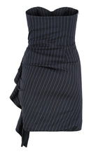 Load image into Gallery viewer, Mini dress with pinstripes
