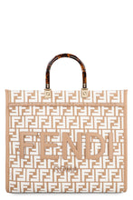Load image into Gallery viewer, Sunshine raffia tote bag
