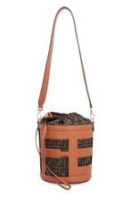 Load image into Gallery viewer, Fendi Step Out canvas bucket bag
