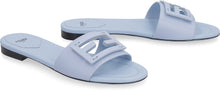 Load image into Gallery viewer, Signature leather slides with logo
