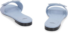 Load image into Gallery viewer, Signature leather slides with logo
