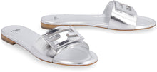 Load image into Gallery viewer, Leather slides with logo
