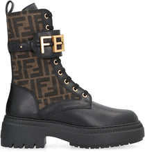 Load image into Gallery viewer, Fendigraphy leather combat boots
