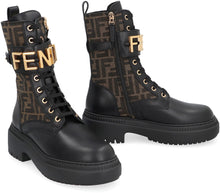 Load image into Gallery viewer, Fendigraphy leather combat boots

