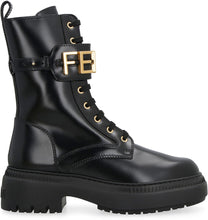 Load image into Gallery viewer, Fendigraphy leather combat boots
