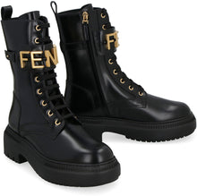 Load image into Gallery viewer, Fendigraphy leather combat boots
