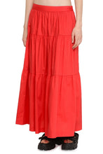 Load image into Gallery viewer, Sea cotton midi skirt
