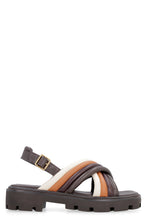Load image into Gallery viewer, Leather platform sandals
