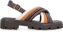 Load image into Gallery viewer, Leather platform sandals
