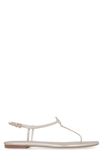Load image into Gallery viewer, Metallic leather flat slippers
