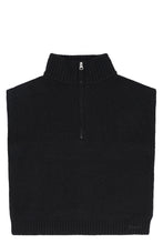 Load image into Gallery viewer, Wool knit zip bib

