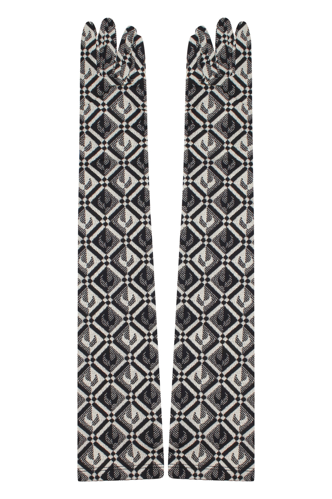 Printed long gloves