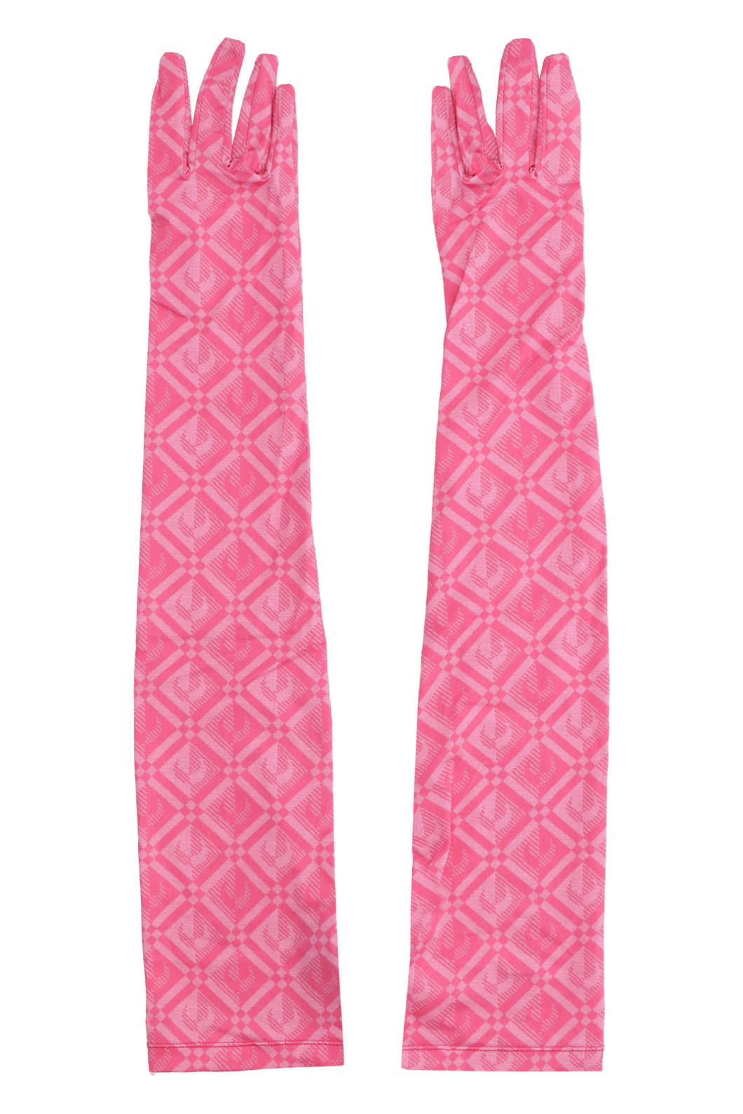 Printed long gloves