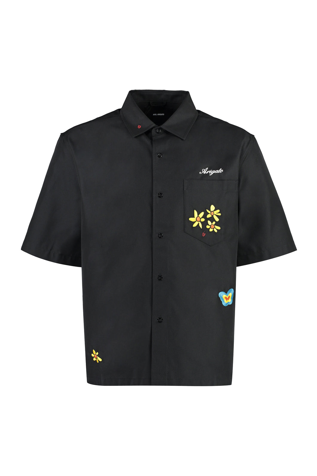 Trip short sleeve cotton blend shirt