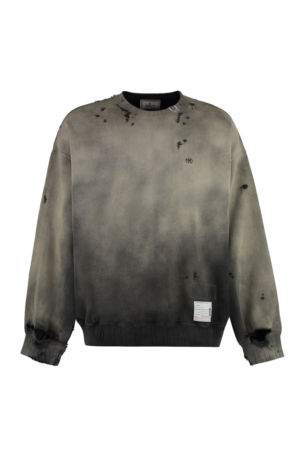 Cotton crew-neck sweatshirt