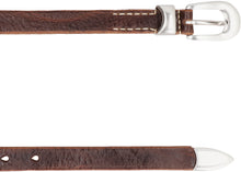 Load image into Gallery viewer, Calf leather belt with buckle
