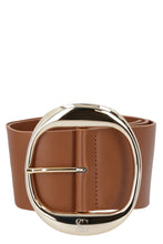 Load image into Gallery viewer, Leather belt with metal buckle
