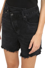 Load image into Gallery viewer, Criss Cross denim shorts
