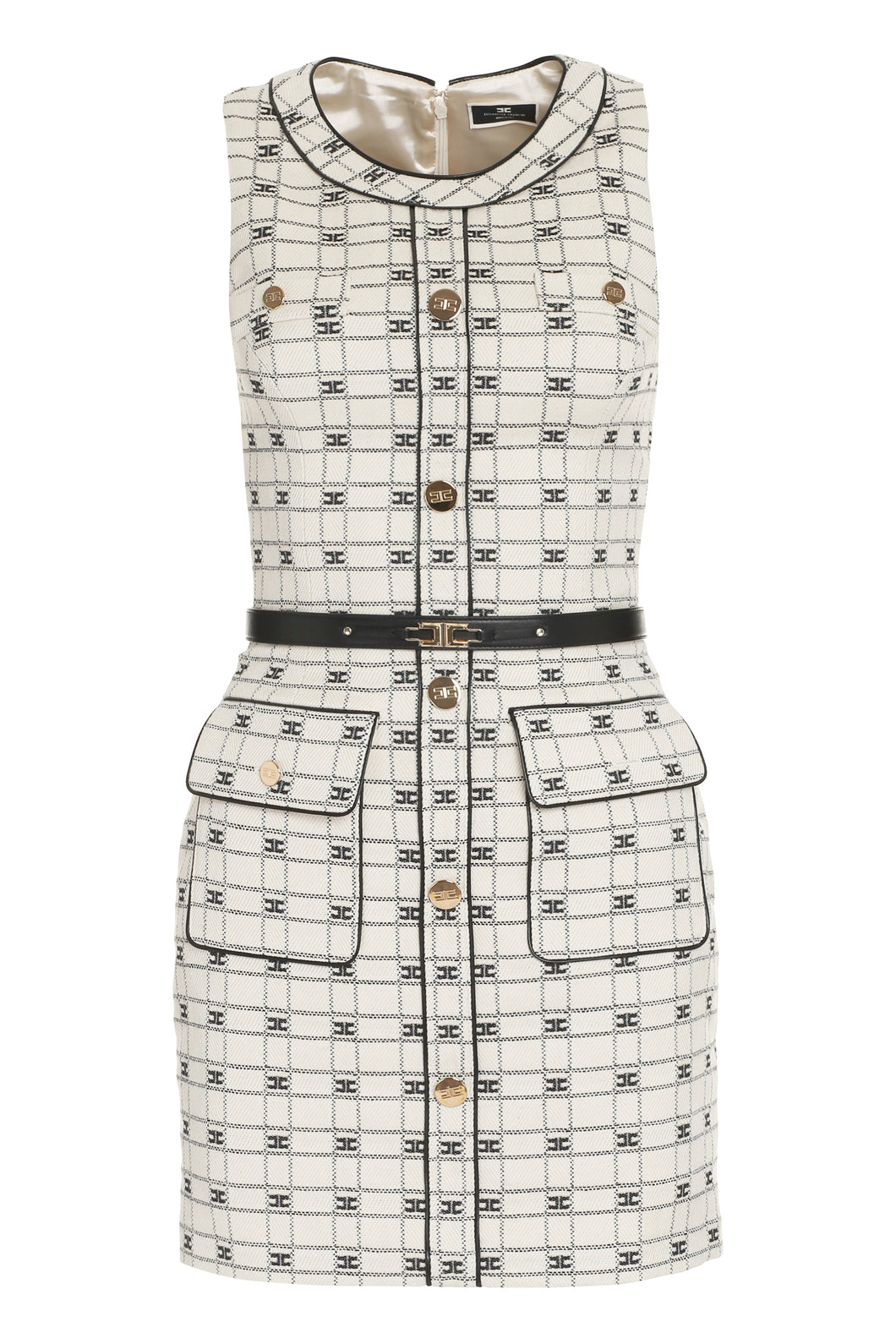 Belted sheath dress