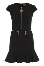 Load image into Gallery viewer, Ruffled crepe mini dress
