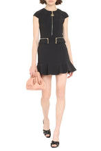 Load image into Gallery viewer, Ruffled crepe mini dress

