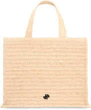 Load image into Gallery viewer, JP raffia tote bag
