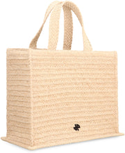 Load image into Gallery viewer, JP raffia tote bag
