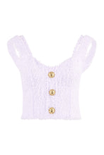 Load image into Gallery viewer, Tweed cropped top
