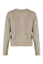 Load image into Gallery viewer, Cardigan in wool and cashmere with braids
