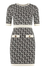 Load image into Gallery viewer, Jacquard knit mini-dress
