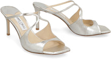 Load image into Gallery viewer, Anise metallic leather mules
