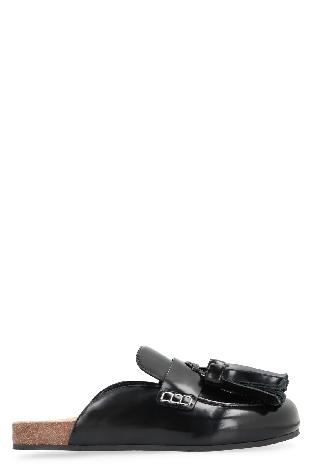 Tassel leather mules