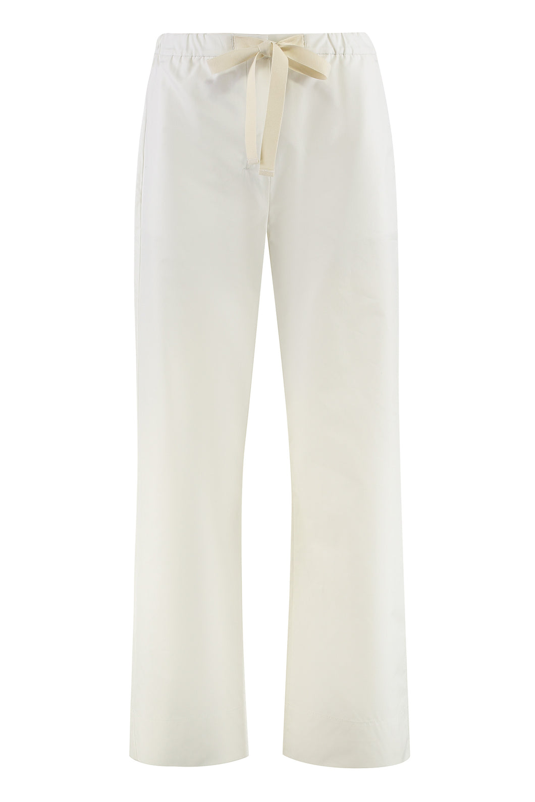 Argento poplin cotton trousers