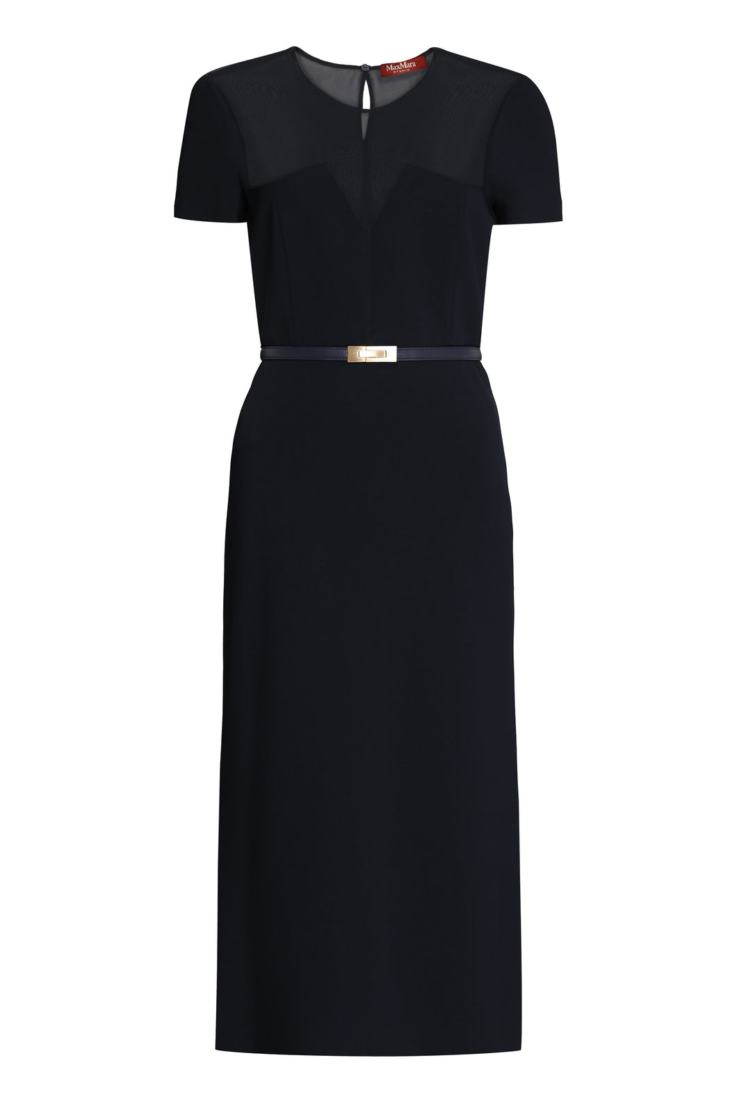 Asturie midi dress with belt