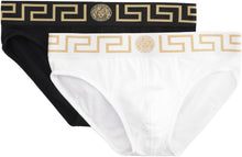 Load image into Gallery viewer, Set of two cotton briefs with logoed elastic band
