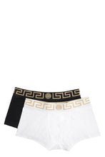 Load image into Gallery viewer, Set of two cotton boxers with logoed elastic band
