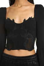 Load image into Gallery viewer, Ribbed knit crop top
