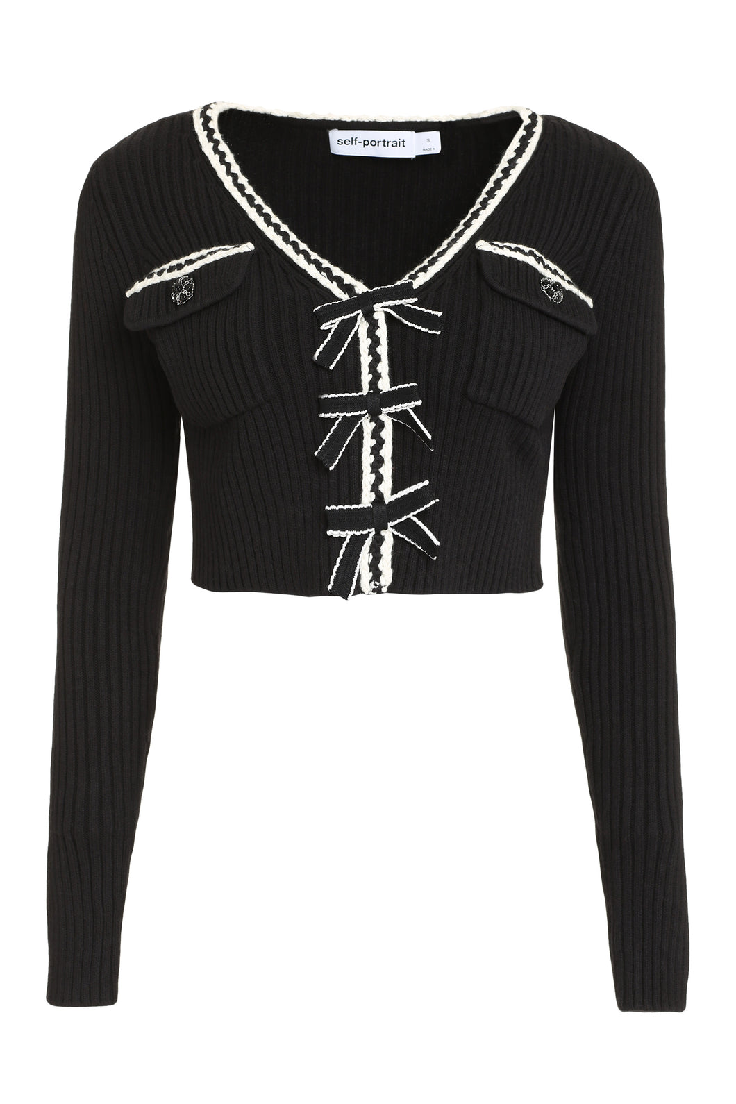 Ribbed-knit cardigan