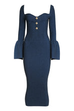 Load image into Gallery viewer, Ribbed knit midi dress
