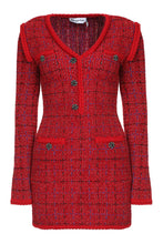 Load image into Gallery viewer, Checked knit dress

