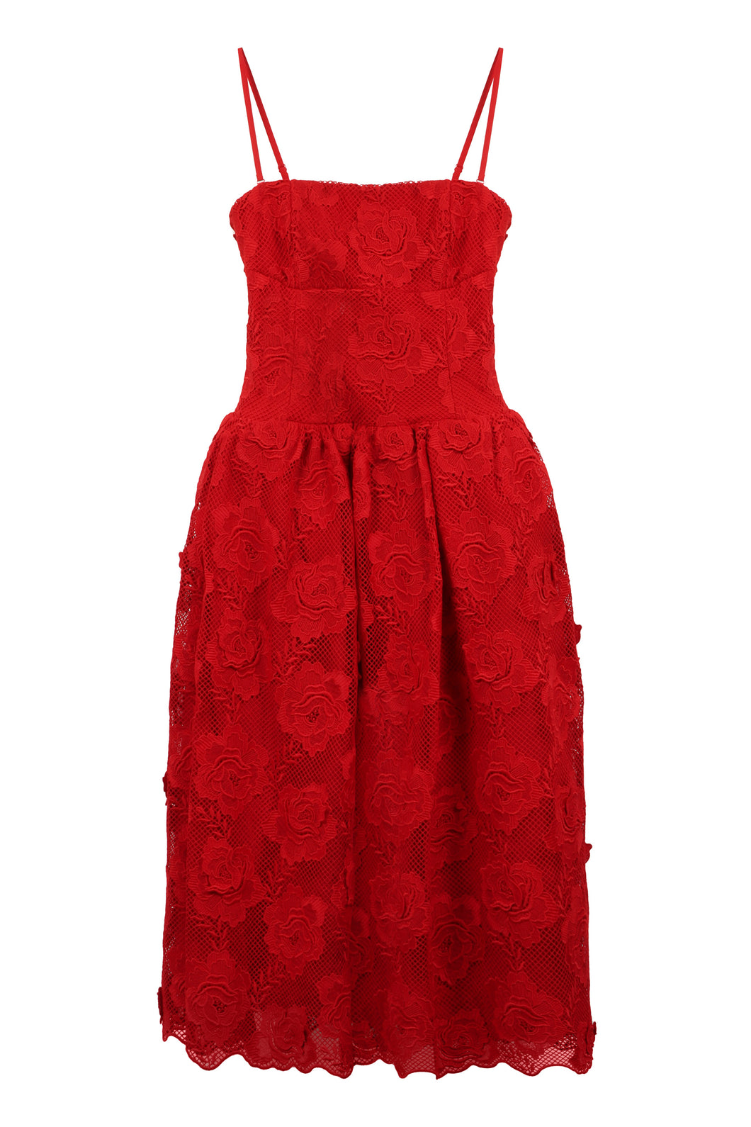 Lace midi dress