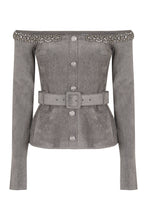 Load image into Gallery viewer, Sweater in chenille with crystal finishes

