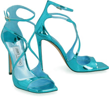 Load image into Gallery viewer, Azia patent leather heel sandals
