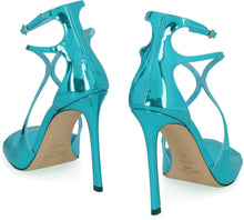 Load image into Gallery viewer, Azia patent leather heel sandals
