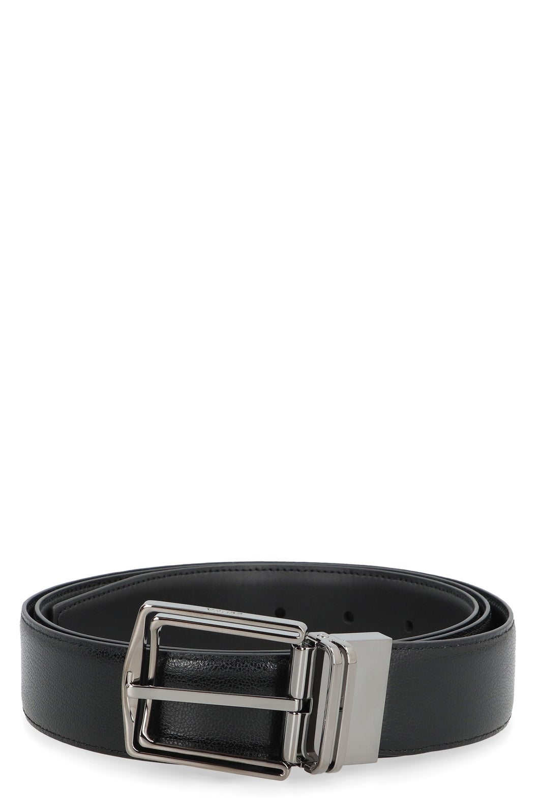 Reversible leather belt