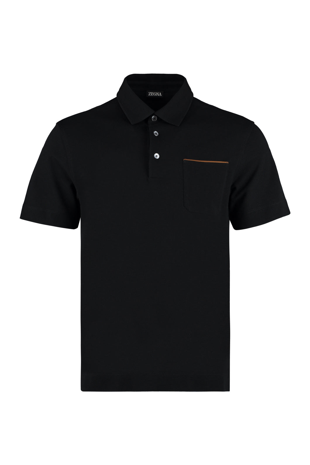 Cotton-piqué polo shirt