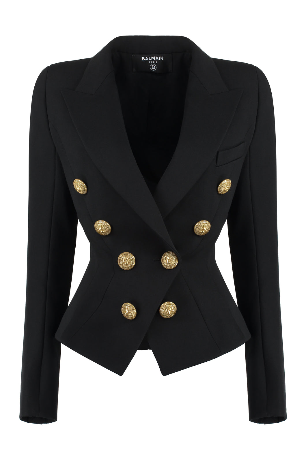 Double-breasted virgin wool jacket