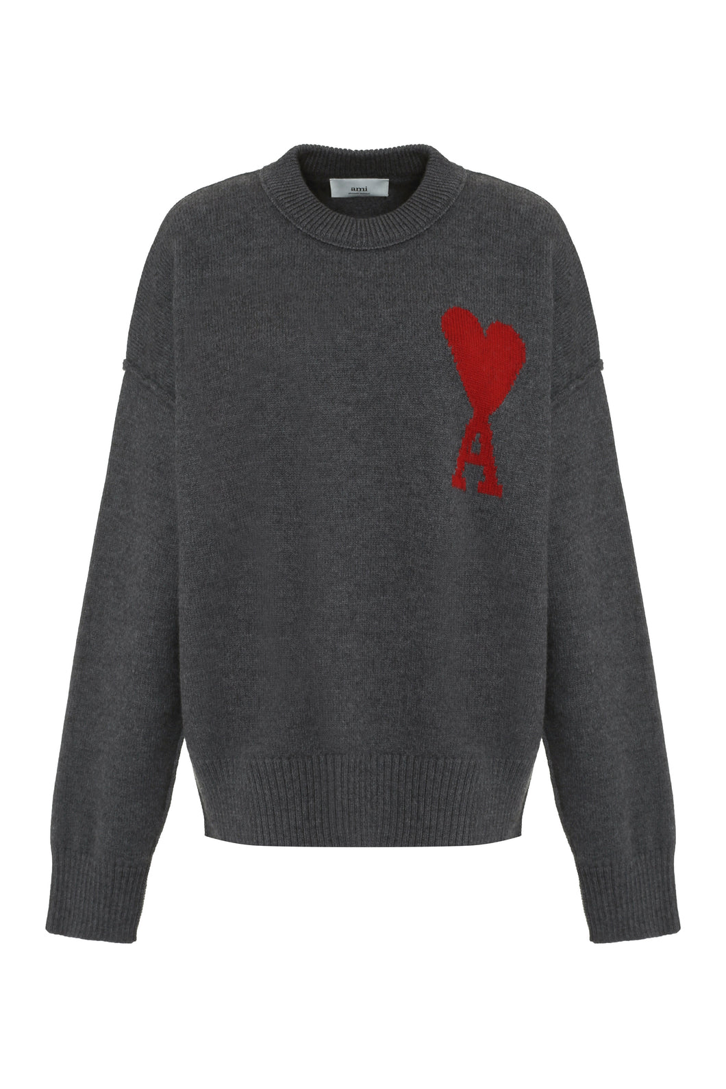 Crew-neck wool sweater