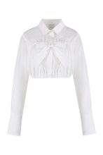 Load image into Gallery viewer, Cropped poplin shirt
