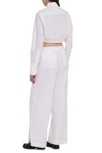 Load image into Gallery viewer, Cropped poplin shirt
